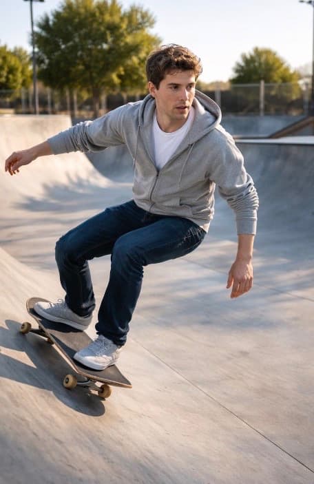 Sam Altman Skateboard at Deserted Skatepark — Sora 2 Prompt