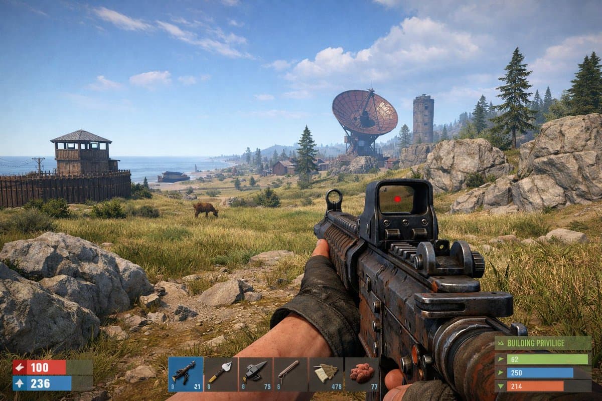 Rust Harsh Wilderness Screenshot — Sora 2 Prompt