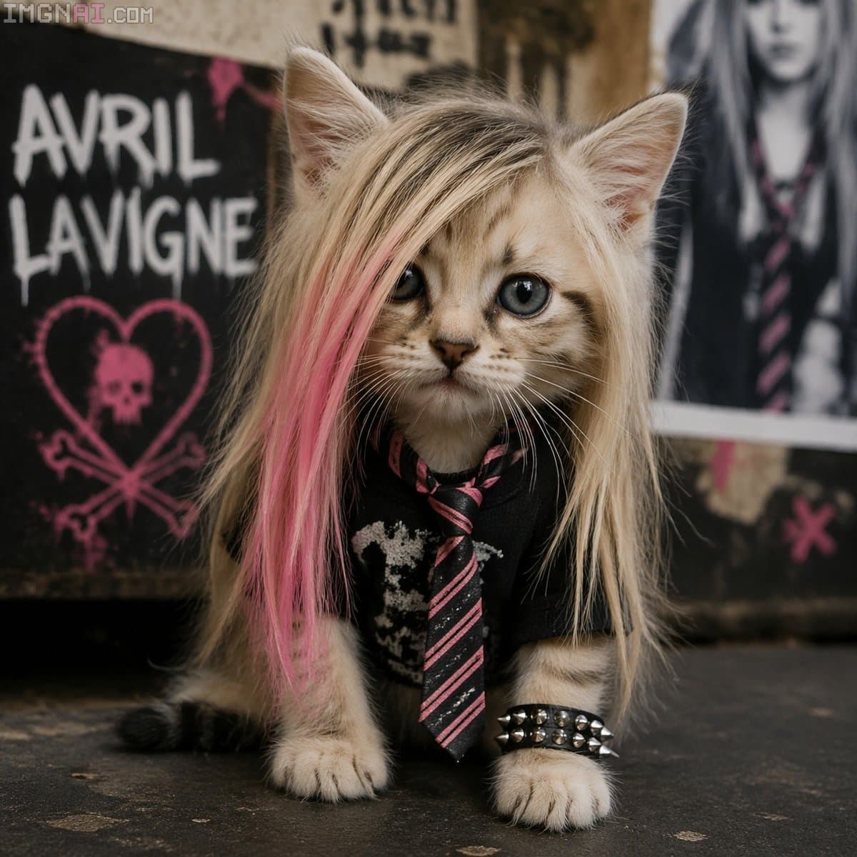 Pop-Punk Emo Cat Prompt — Scene Hair & Custom Poster