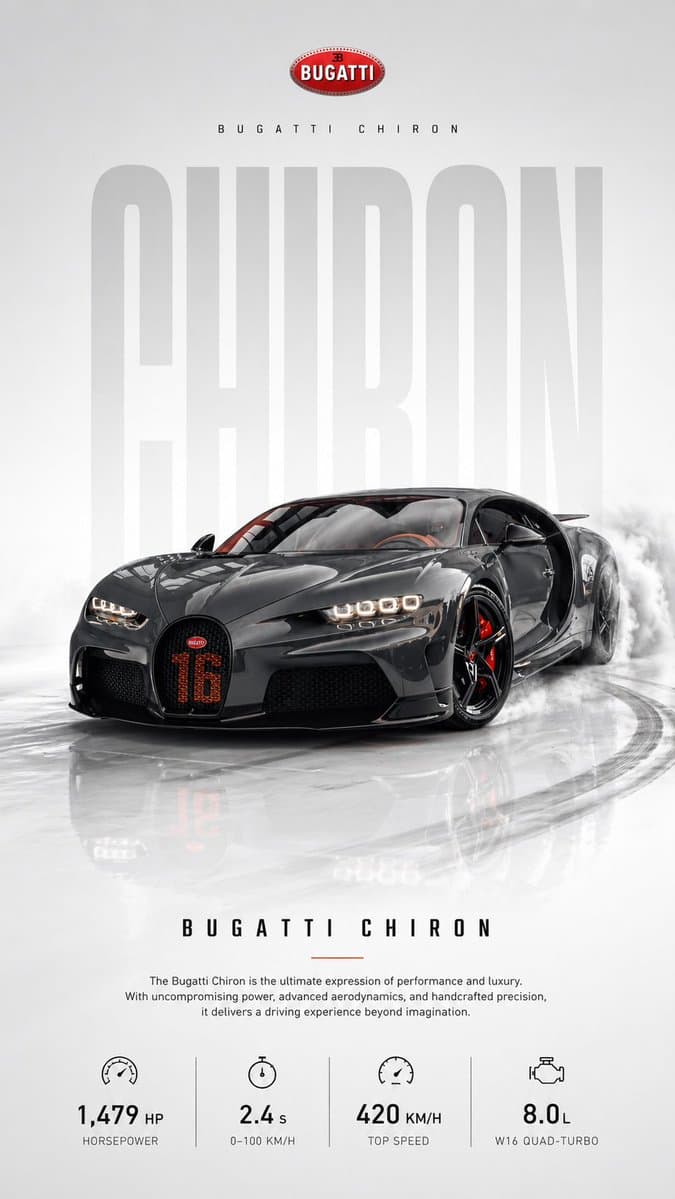 Drift Action Car Poster — Realistic Studio Ad Prompt