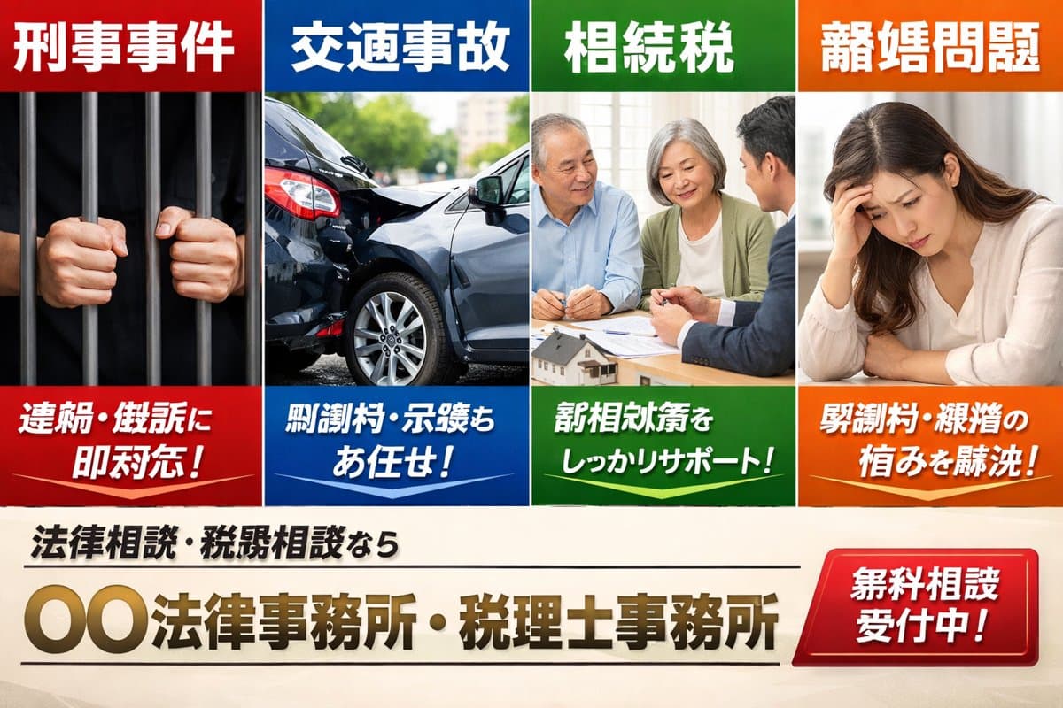 Striking Japanese Legal Services Banner — Sora 2 Image Prompt