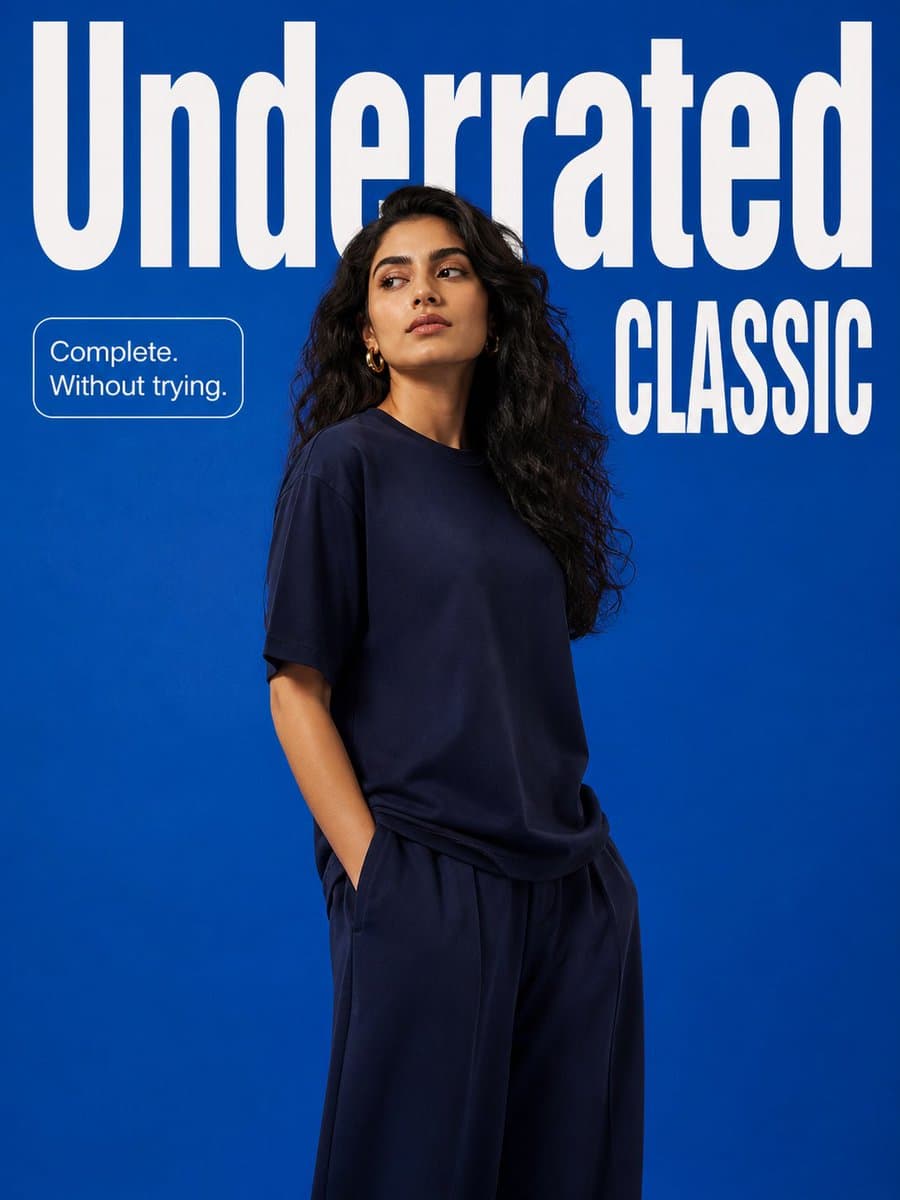 Minimalist Fashion Campaign Typography Prompt