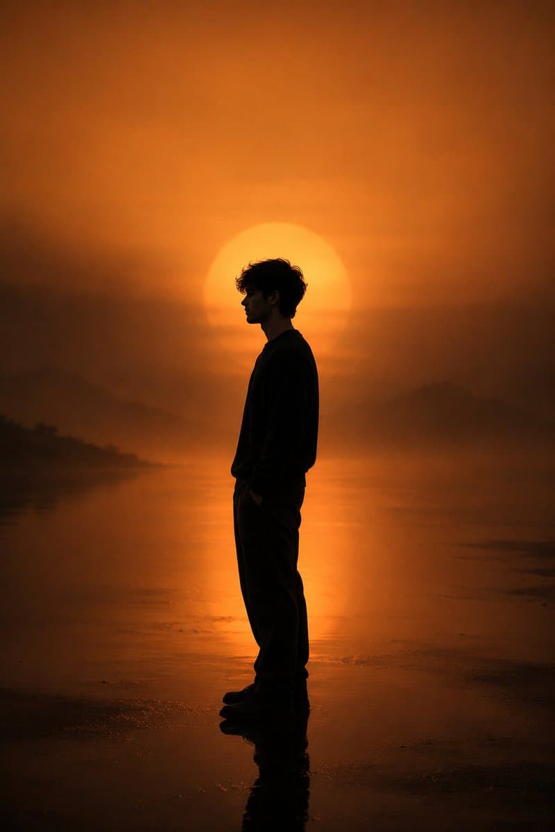 Cinematic Silhouette Portrait — Sora 2 Prompt