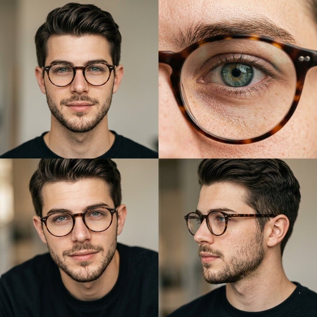 Editorial Portrait 2x2 Grid — Sora 2 Prompt