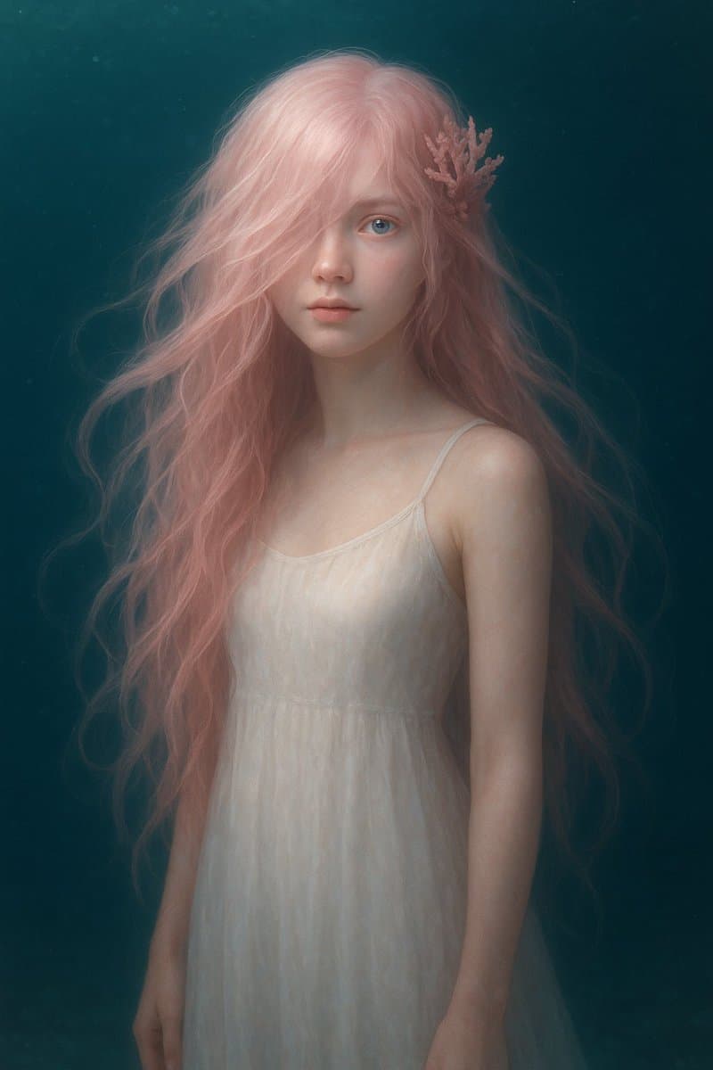 Ethereal Underwater Fantasy Portrait — Sora 2 Prompt