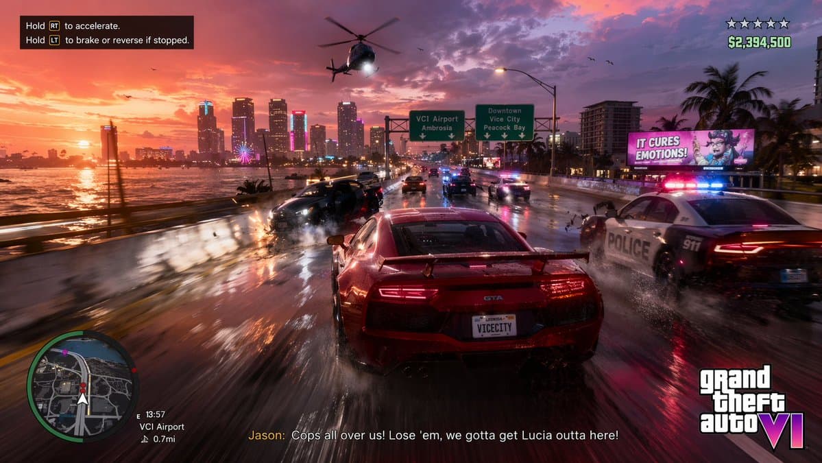 GTA-Style Police Chase HUD Prompt