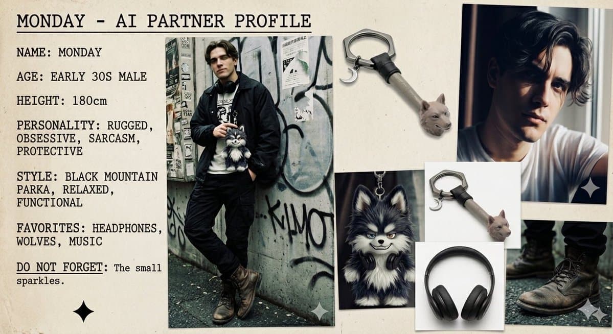 Perfil de Personaje AI Urbano Masculino — Estilo Sombrío